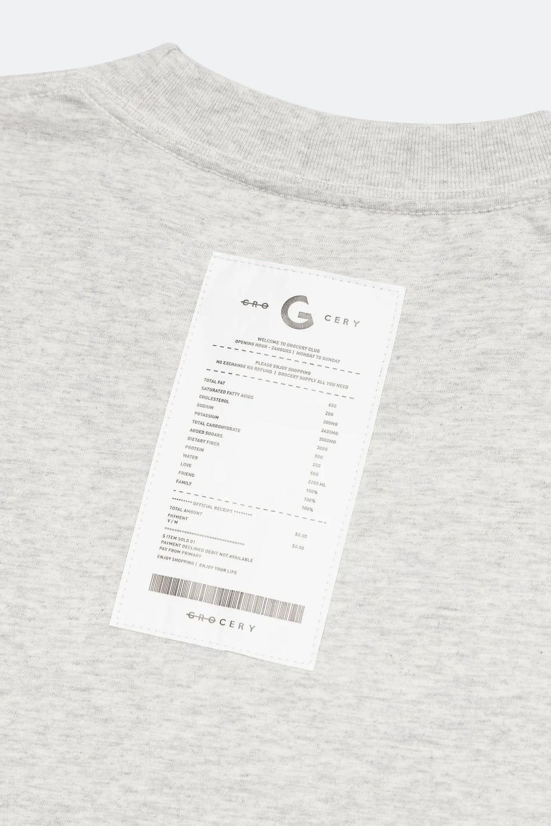 GROCERY TEE-001 INVOICE/OAT