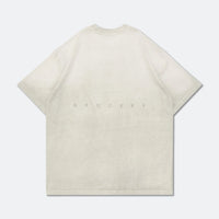 GROCERY TEE-069 DIRTY WASHED INVOICE POCKET TEE/ FADED WHITE