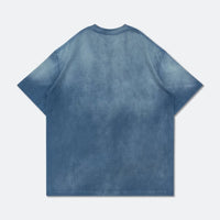 GROCERY TEE-069 DIRTY WASHED INVOICE POCKET TEE/ FADED BLUE