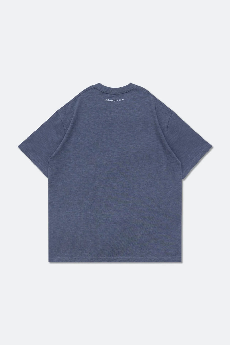 GROCERY TEE-078 EMBROIDERY LOGO POCKET TEE/ DUSTY BLUE