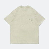 GROCERY TEE-078 EMBROIDERY LOGO POCKET TEE/ DUSTY GREEN